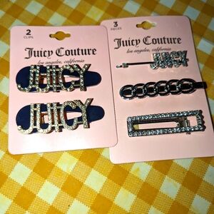 Juicy couture hair clips